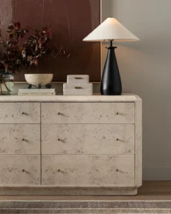 Noir Posie Marble Bowl -Bloomingville Shop 20230502 SS Furniture 011 T