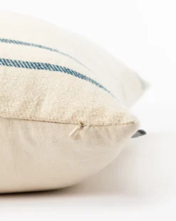 Abigail Silk Stripe Pillow Cover 17 Abigail Silk Stripe Pillow Cover -Bloomingville Shop AbigailSilkStripePillowCover MPLW0649 CRM 22x22 D1