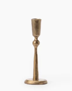 Antique Brass Taper Candle Holder -Bloomingville Shop AntiqueBrassTaperCandleHolder MDCR2023 BRS L