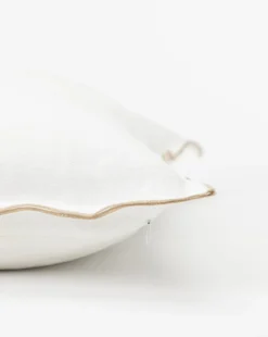 Arla Double Flange Pillow Cover 5 Arla Double Flange Pillow Cover -Bloomingville Shop ArlaDoubleFringePillowCover MPLW1086 WHT 24x24 D1