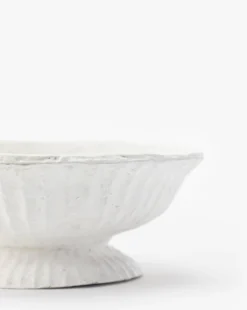 Arrieta Paper Mache Bowl -Bloomingville Shop ArrietaPaperMacheBowl MDCR2620 WHT OS D1
