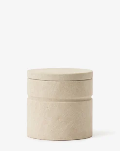 Barton Sandstone Canister -Bloomingville Shop BartonSandstoneCanister MBTH0246 WHT L MAIN