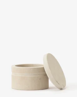 Barton Sandstone Canister -Bloomingville Shop BartonSandstoneCanister MBTH0246 WHT S D1