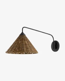 Basket Swing Arm Sconce -Bloomingville Shop BasketSwingArmSconce MLHT0860 BLK OS D1