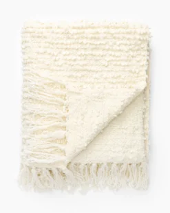 Beatrice Wool Throw -Bloomingville Shop BeatriceWoolThrow MBED0205 CRM OS D1