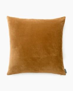 Bellevue Velvet Pillow Cover -Bloomingville Shop BellevueVelvetPillow MPLW1277 YLW 24x24 MAIN T