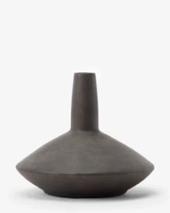 Brown Long Necked Vase