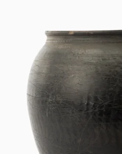 Brushed Charcoal Vase -Bloomingville Shop BrushedCharcoalVase MDCR1650 BLK OS D1 T
