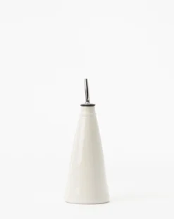 Ceramic Oil Bottle -Bloomingville Shop CeramicOilBottle MKTN0789 WHT S