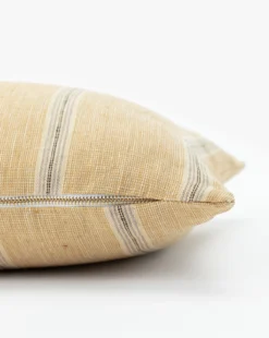 Chatmen Striped Pillow Cover -Bloomingville Shop ChatmenStripedPillowCover MPLW1276 YLW 14x20 D1