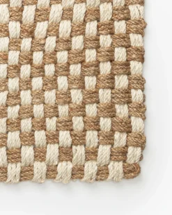 Checker Jute Doormat 5 Checker Jute Doormat -Bloomingville Shop CheckerJuteDoormat MRUG0822 NAT 24x36 D1