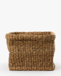 Emberly Woven Basket -Bloomingville Shop EmberlyWovenBasket MDCR2660 NAT L