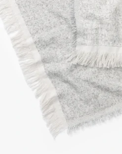 Esma Gray Fringed Throw -Bloomingville Shop EsmaGrayFringedThrow MBED0249 GRY 50x70 D2 T