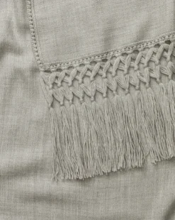 Fringed Alpaca Throw -Bloomingville Shop FringedAlpacaThrow MDCR1044 GRY 60x70 D2