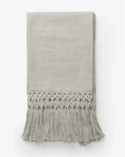Fringed Alpaca Throw -Bloomingville Shop FringedAlpacaThrow MDCR1044 GRY 60x70 MAIN