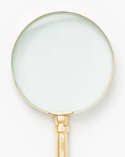 Gerard Brass Magnifying Glass -Bloomingville Shop GerardBrassMagnifyingGlass MDCR2308 BRS OS D1