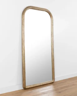 Giada Floor Mirror -Bloomingville Shop GiadaFloorMirror MMIR0271 GLD 42x84 D1
