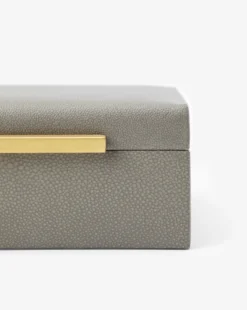Gray Shagreen Box 11 Gray Shagreen Box -Bloomingville Shop GrayShagreenBox MDCR2448 GRY OS D2