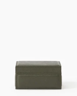 Green Leather Box 14 Green Leather Box -Bloomingville Shop GreenLeatherBox MDCR2515 GRN M