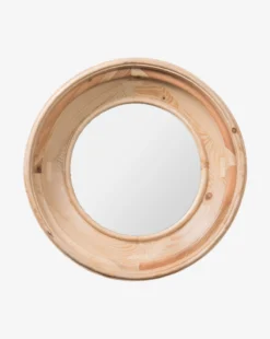 Greta Round Pine Mirror