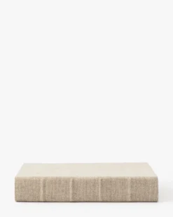 Handcrafted Linen Book -Bloomingville Shop HandcraftedLinenBook MDCR1716 NAT L D1 T