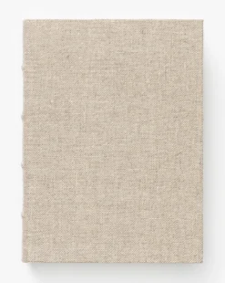 Handcrafted Linen Book -Bloomingville Shop HandcraftedLinenBook MDCR1716 NAT L MAIN T