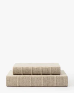 Handcrafted Linen Book -Bloomingville Shop HandcraftedLinenBook MDCR1716 NAT MAIN T