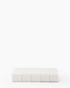 Handcrafted Linen Book -Bloomingville Shop HandcraftedLinenBook MDCR1716 WHT D2