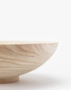 Hannes Footed Bowl -Bloomingville Shop HannesFootedBowl MDCR2625 NAT OS D1