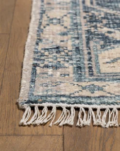 Inverness Hand-Knotted Wool Rug -Bloomingville Shop InvernessHand KnottedRug MRUG0826 BLU 3x5 D2