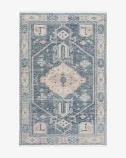 Inverness Hand-Knotted Wool Rug -Bloomingville Shop InvernessHand KnottedRug MRUG0826 BLU 6x9 1