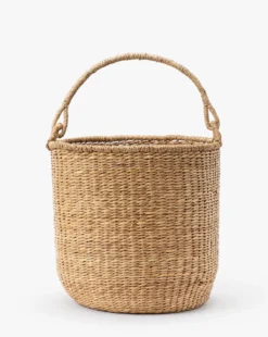 Ivar Hand-Woven Basket -Bloomingville Shop IvarHand WovenBasket MDCR2658 NAT L