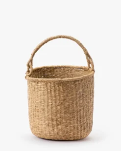 Ivar Hand-Woven Basket -Bloomingville Shop IvarHand WovenBasket MDCR2658 NAT S