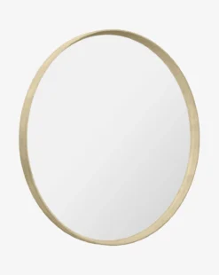 Jillian Round Faux Shagreen Mirror -Bloomingville Shop JillianRoundFauxShagreenMirror MMIR0306 IVR 32 D1