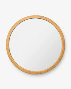 Jovie Woven Circle Mirror