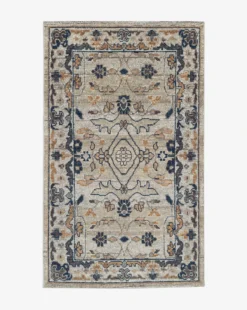 Kasuri Hand-Knotted Wool Rug 9 Kasuri Hand-Knotted Wool Rug -Bloomingville Shop KasuriRug MRUG0570 GRY 3x5 1