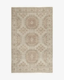 Kenna Hand-Knotted Wool Rug -Bloomingville Shop KennaHand KnottedRug MRUG0749 NAT 5x8 MAIN