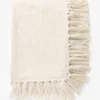 Lorenzo Cream Grid Throw