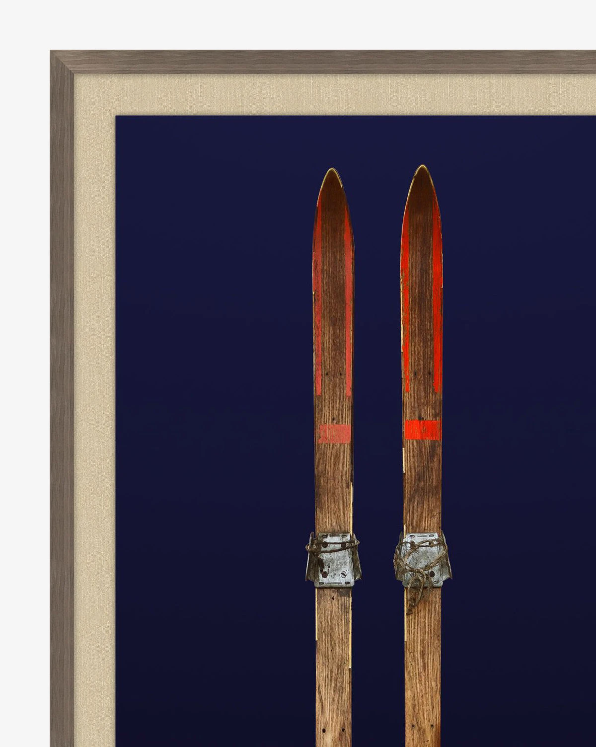 Antique Navy Skis I 2 Antique Navy Skis I - Image 2