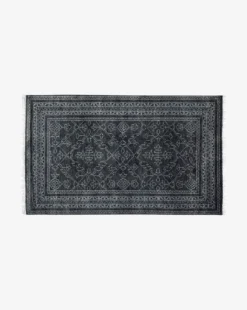 Kazan Hand-Knotted Wool Rug -Bloomingville Shop MRUG0495 NVY 3x5 KazanHand KnottedRug