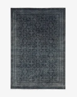 Kazan Hand-Knotted Wool Rug -Bloomingville Shop MRUG0495 NVY 6x9 KazanHand KnottedRug