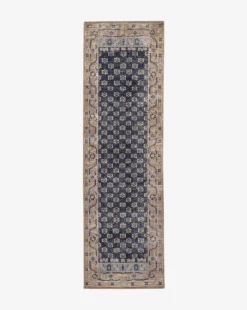 Anya Indigo Hand-Knotted Wool Rug -Bloomingville Shop MRUG0590 BLU 3x10 AnyaIndigoHand KnottedRug
