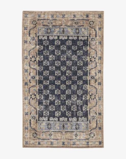Anya Indigo Hand-Knotted Wool Rug -Bloomingville Shop MRUG0590 BLU 5x8 AnyaIndigoHand KnottedRug
