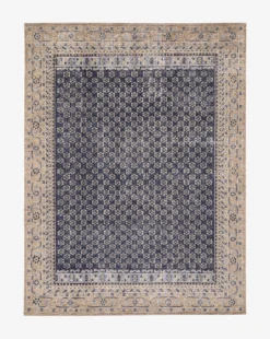 Anya Indigo Hand-Knotted Wool Rug -Bloomingville Shop MRUG0590 BLU 9x12 AnyaIndigoHand KnottedRug
