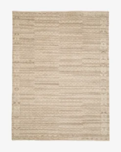 Tamarack Hand-Knotted Wool Rug -Bloomingville Shop MRUG0733 NAT 9x12 TamarackHand KnottedRug