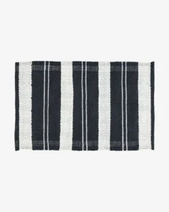 Penfield Handwoven Indoor/Outdoor Rug -Bloomingville Shop MRUG0735 BLK 2x3 PenfieldRug