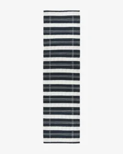 Penfield Handwoven Indoor/Outdoor Rug -Bloomingville Shop MRUG0735 BLK 3x10 PenfieldRug