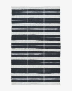 Penfield Handwoven Indoor/Outdoor Rug -Bloomingville Shop MRUG0735 BLK 5x8 PenfieldRug