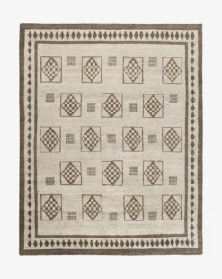 Melville Hand-Knotted Wool Rug 14 Melville Hand-Knotted Wool Rug -Bloomingville Shop MelvilleHand KnottedRugSwatch MSWT0337 BWN 8x10 T