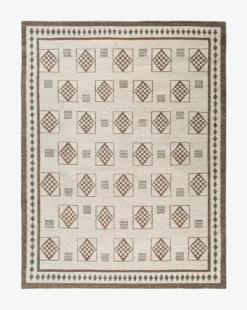 Melville Hand-Knotted Wool Rug 15 Melville Hand-Knotted Wool Rug -Bloomingville Shop MelvilleHand KnottedRugSwatch MSWT0337 BWN 9x12 T